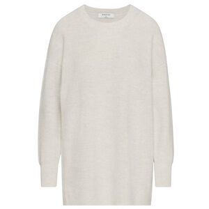 Aritzia Babaton Matisse Merino Wool Crewneck Sweater Dress Cream Knit Sz S